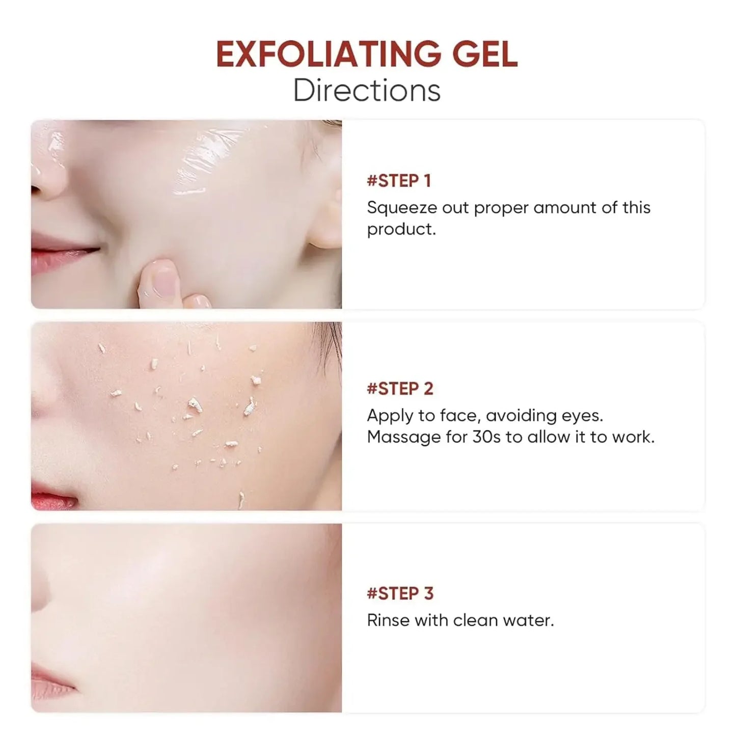 50g soins de la peau blanchissant hydratant réparation visage gommage nettoyant visage exfoliant Gel acné points noirs traitement crème d'élimination