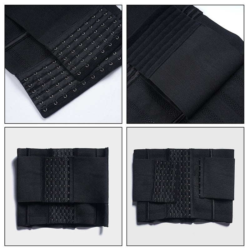 1pc Breathable Polyester Waist Cincher for Women - Medium Control Posture Improvement Shapewear with Adjustable Closure, Knit Fabric Weave, Hand Washable - 1pc
