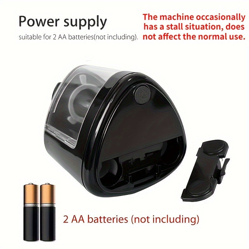 Automatic Electric Pencil Sharpener with Auto-Stop & Lead Breakage Prevention - Black Desktop Sharpener for Office & School, No Battery Needed, Compact Design, Sharpens Pencils in Seconds, Pencil Sharpener Electric, School Su