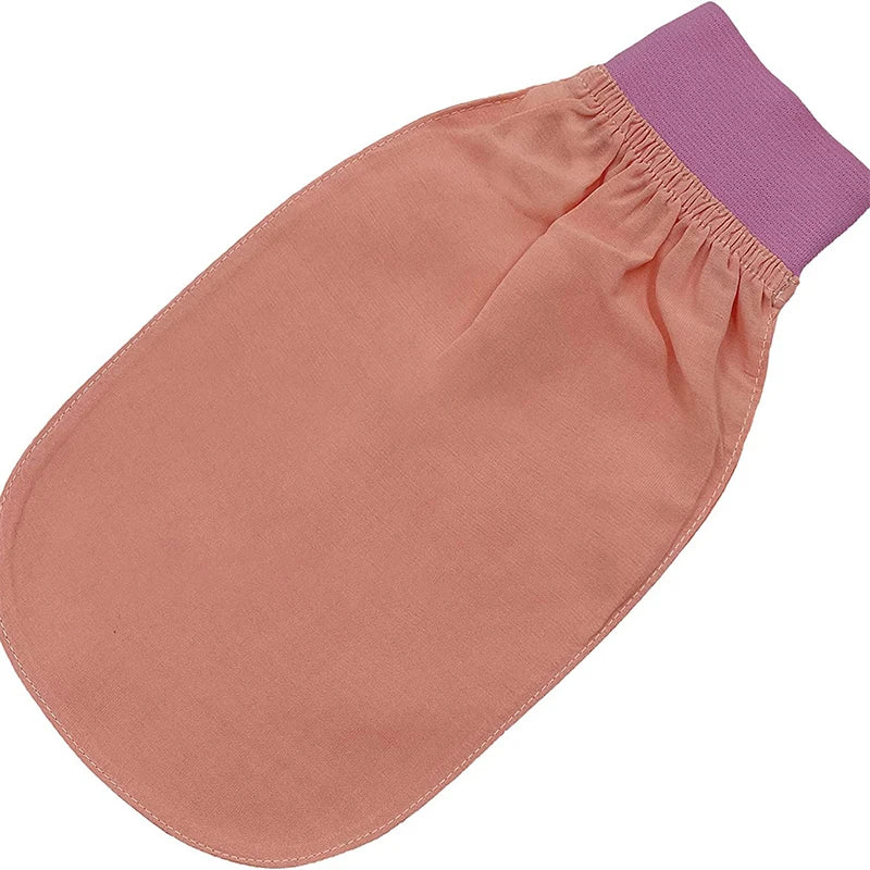 100% soie exfoliante visage lavage beauté serviette doux exfoliant peau bain gommage soie bain visage lavage gants