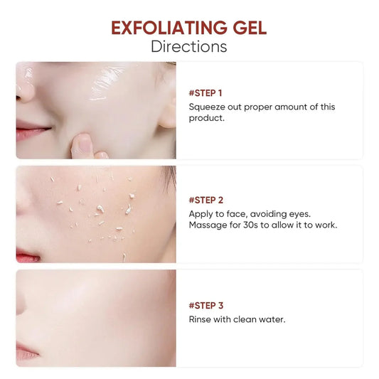 50g soins de la peau blanchissant hydratant réparation visage gommage nettoyant visage exfoliant Gel acné points noirs traitement crème d'élimination