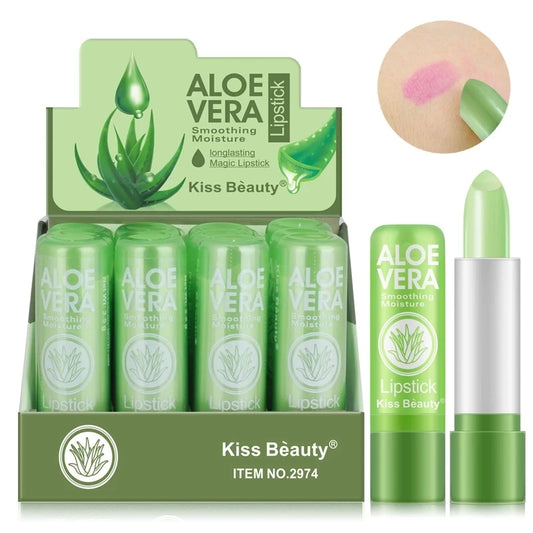 baume à lèvres rouge hydratant à Aloe Vera
